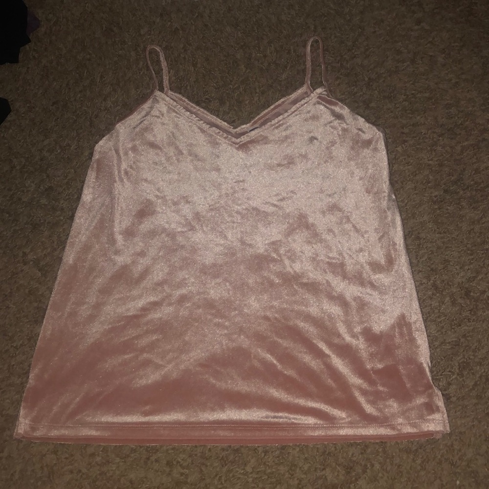 Sleek velvet tank top